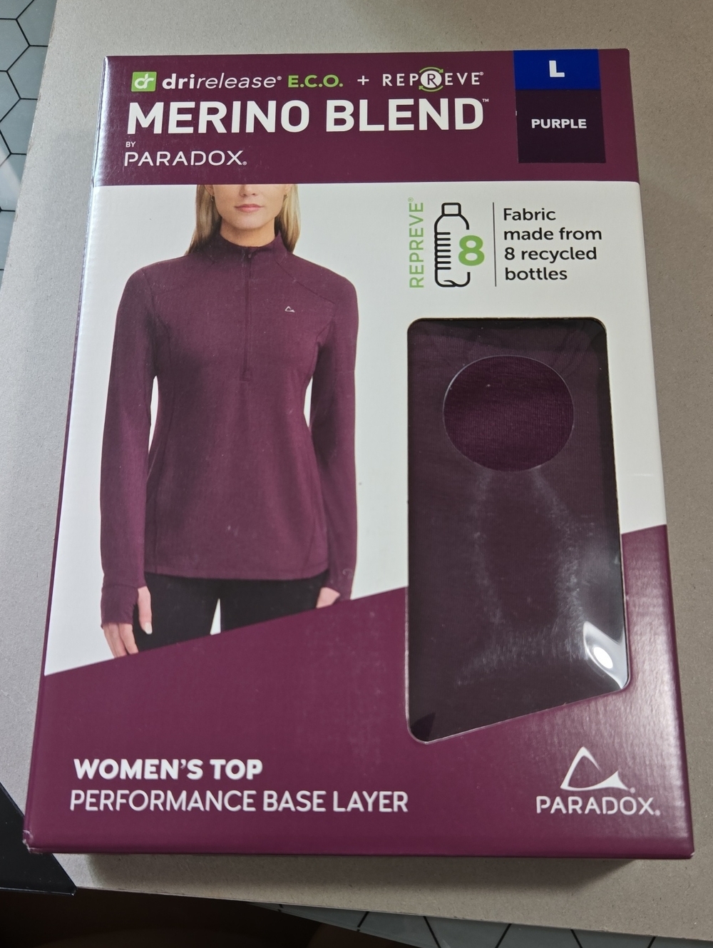 Paradox Women’s Merino Blend Performance Top - Purple